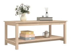 Sale Mesa de centro 110x55x45 cm madeira de pinho maciça PT527760 Castanho