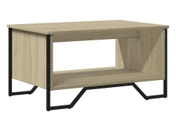 Mesa De Centro*vidaxl Mesa de centro 75x51x40 cm madeira processada carvalho sonoma Natural claro