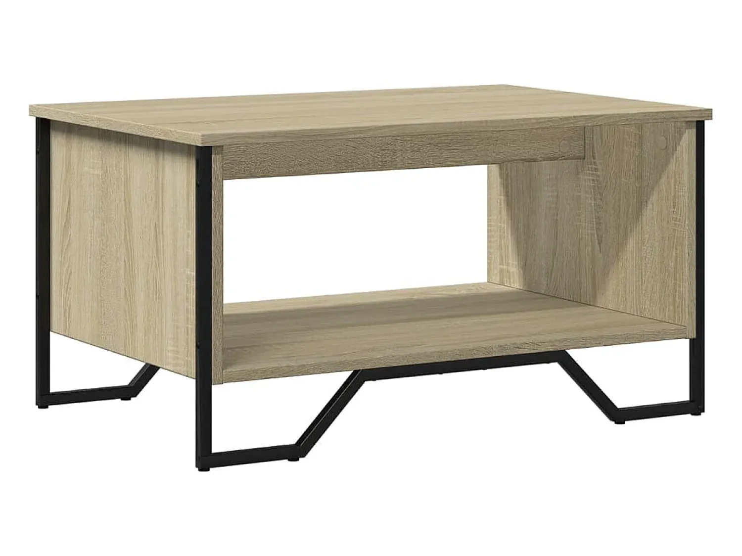 Mesa De Centro*vidaxl Mesa de centro 75x51x40 cm madeira processada carvalho sonoma Natural claro