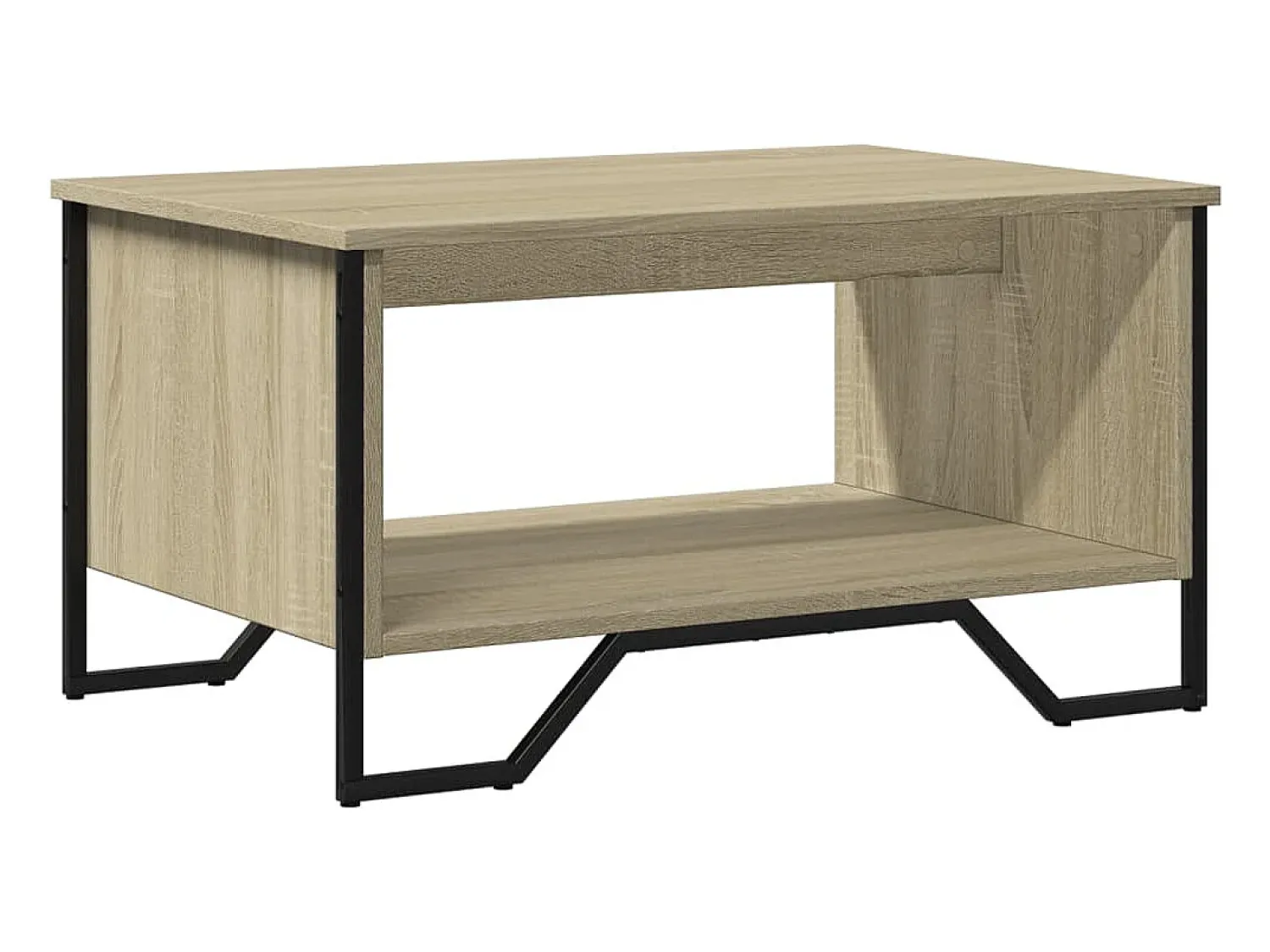 Mesa De Centro*vidaxl Mesa de centro 75x51x40 cm madeira processada carvalho sonoma Natural claro