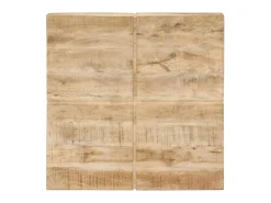 Mesa de centro 80x80x28 cm madeira de mangueira maciça PT170338 Castanho