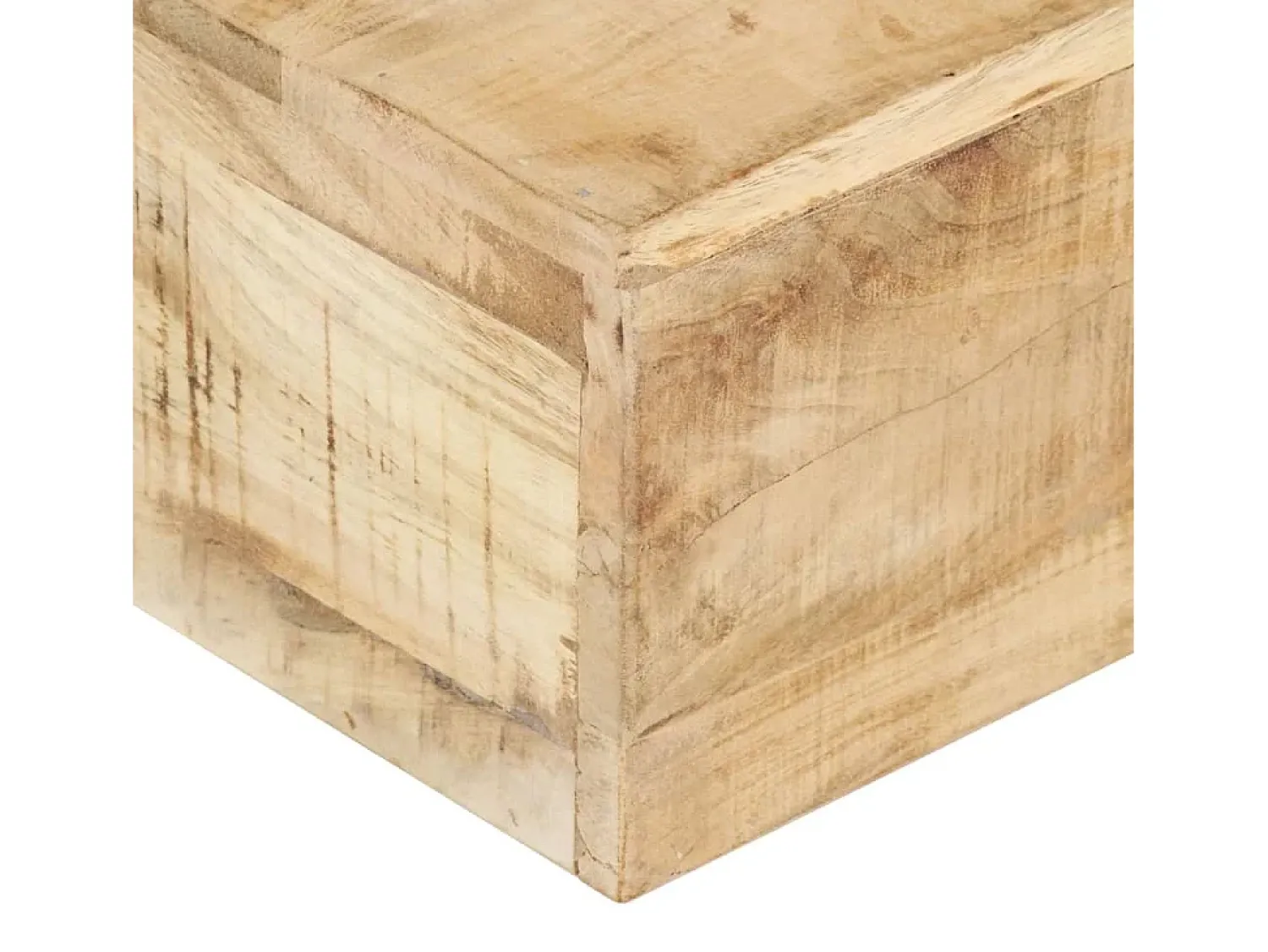 Mesa de centro 80x80x28 cm madeira de mangueira maciça PT170338 Castanho