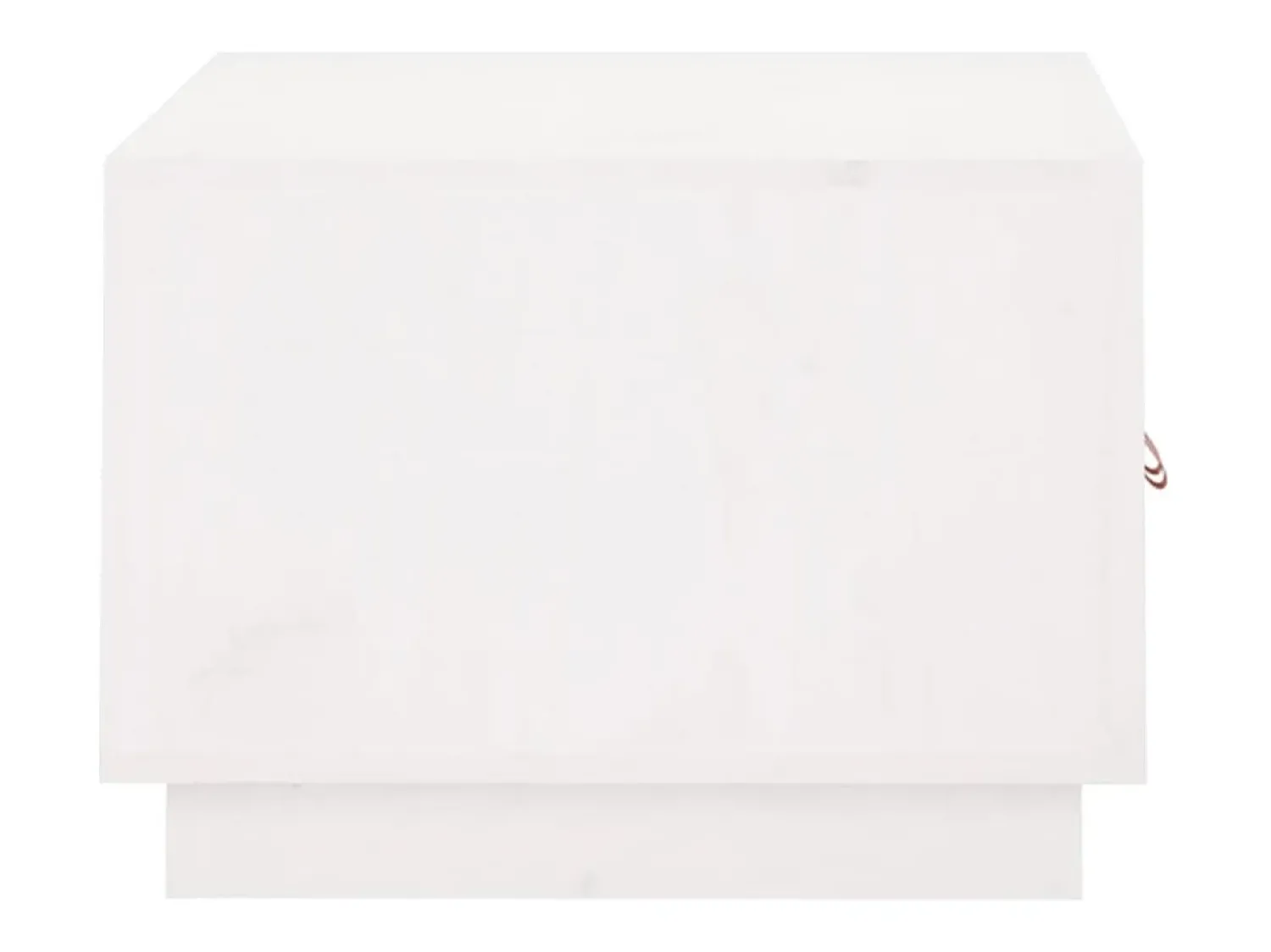 New vidaxl Mesa de centro 80x50x35 cm madeira de pinho maciça Branco
