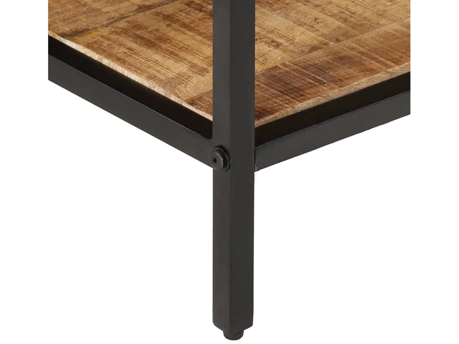 Outlet vidaxl Mesa de centro 100x50x35 cm madeira de mangueira áspera maciça Natural claro