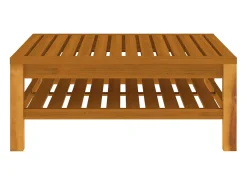 Mesa de centro 65x65x35 cm madeira de acácia maciça PT944566^ Mesa De Centro