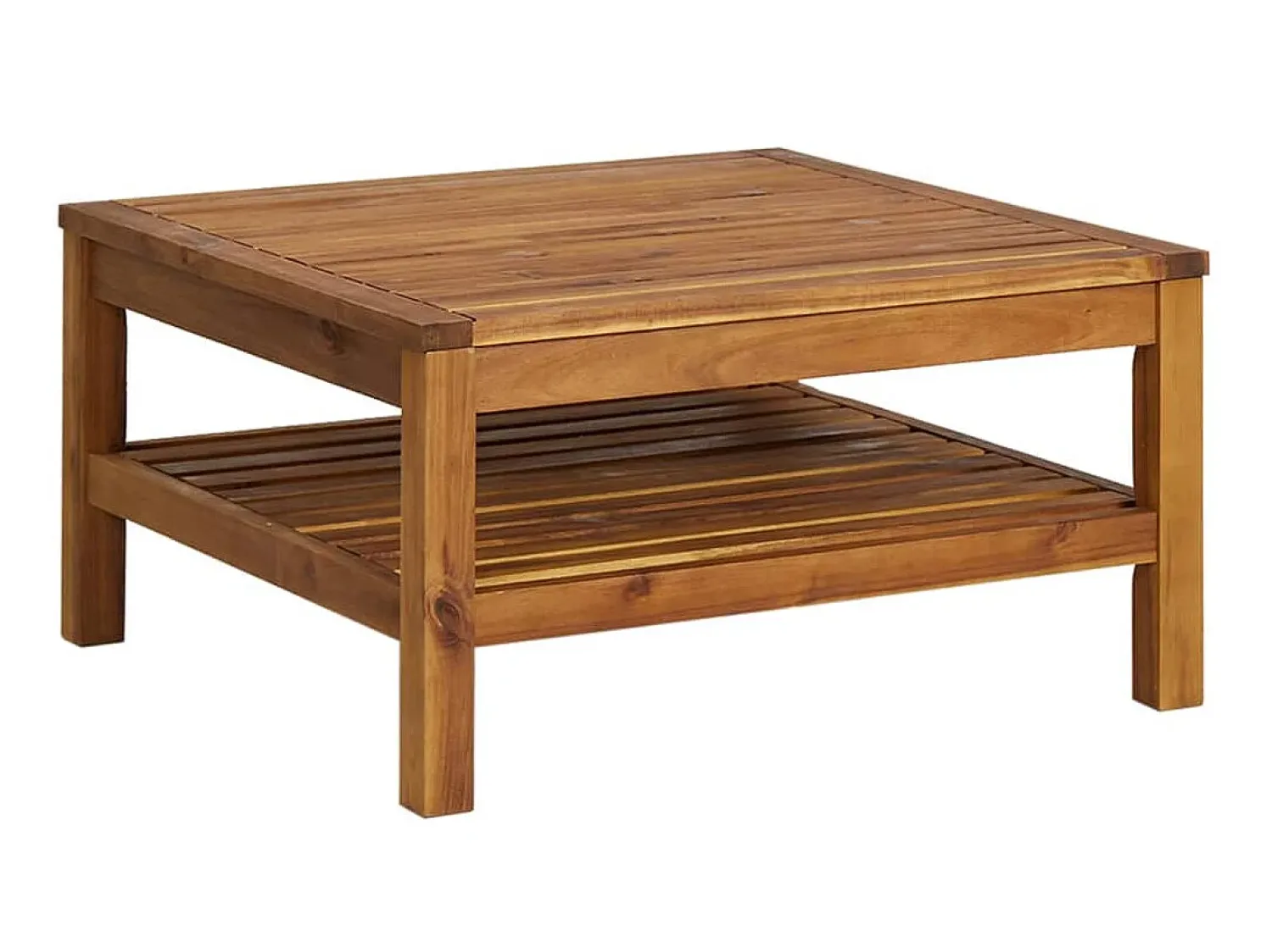 Mesa de centro 65x65x35 cm madeira de acácia maciça PT944566^ Mesa De Centro