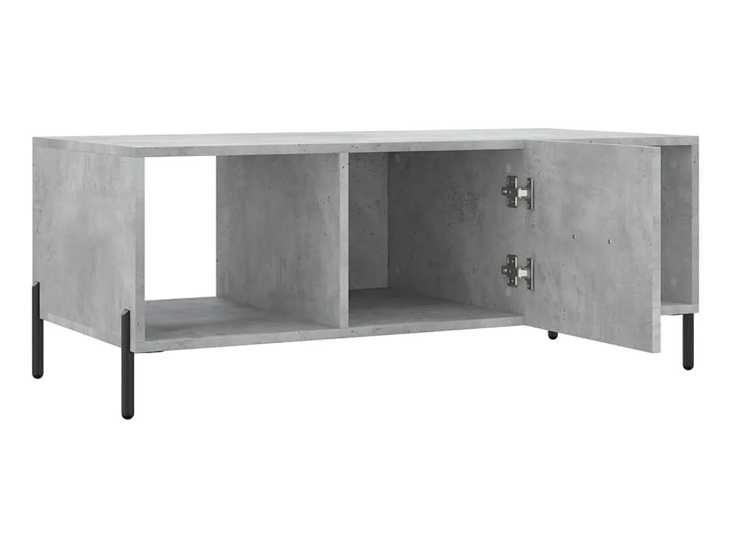 Best Mesa de centro 102x50x40 cm madeira processada cinza cimento PT234189 Cinzento