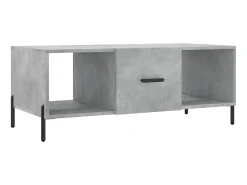 Best Mesa de centro 102x50x40 cm madeira processada cinza cimento PT234189 Cinzento