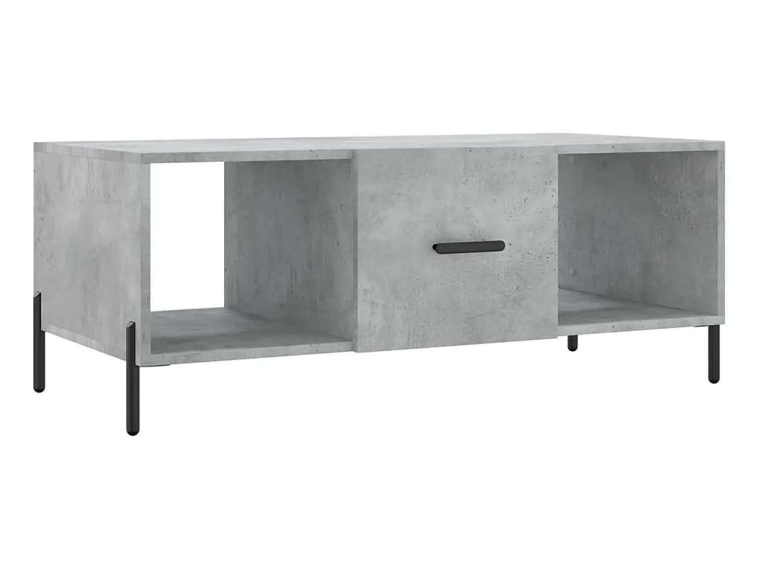 Best Mesa de centro 102x50x40 cm madeira processada cinza cimento PT234189 Cinzento