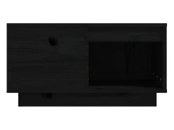 Mesa De Centro|vidaxl Mesa de centro 60x61x32,5 cm madeira de pinho maciça Preto