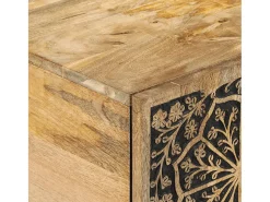 Mesa De Centro*vidaxl Mesa de centro 100x54x40 cm madeira de mangueira maciça Natural claro