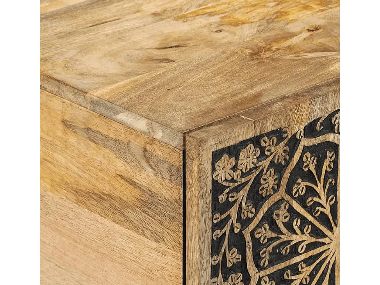 Mesa De Centro*vidaxl Mesa de centro 100x54x40 cm madeira de mangueira maciça Natural claro