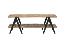 Mesa De Centro| Mesa de centro 115x60x40 cm madeira recuperada maciça PT847346 Multicor