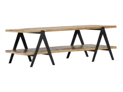 Mesa De Centro| Mesa de centro 115x60x40 cm madeira recuperada maciça PT847346 Multicor