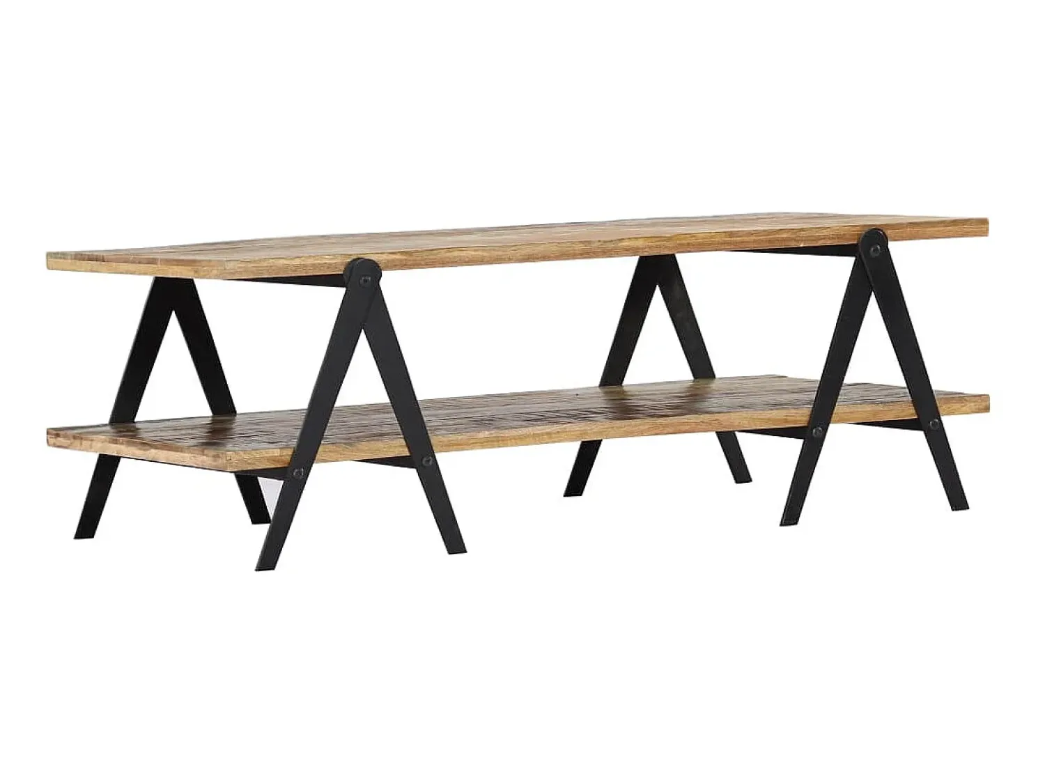 Mesa De Centro| Mesa de centro 115x60x40 cm madeira recuperada maciça PT847346 Multicor