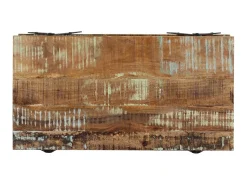Mesa De Centro| Mesa de centro 115x60x40 cm madeira recuperada maciça PT847346 Multicor