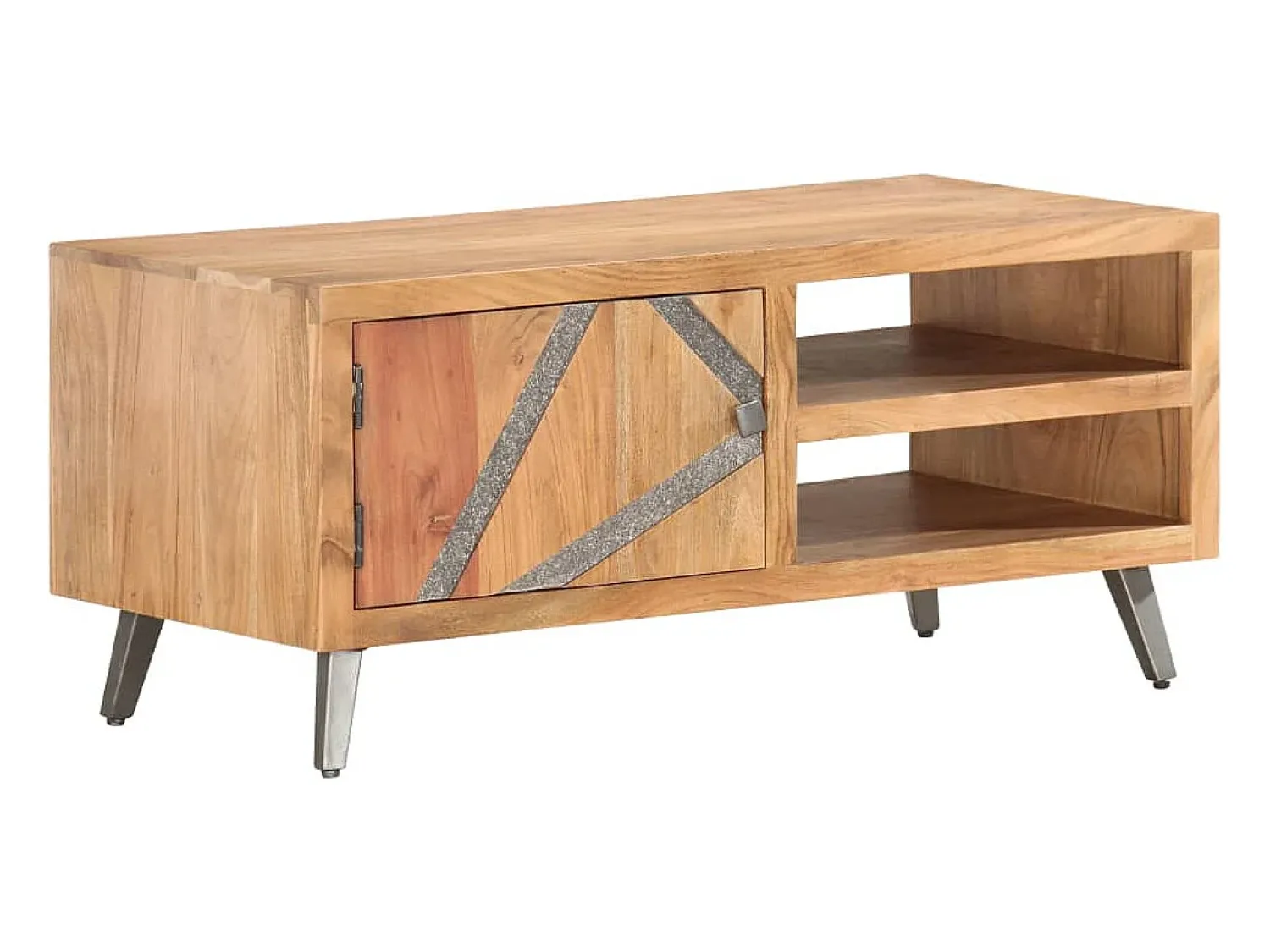 vidaxl Mesa de centro 90x45x40 cm madeira de acácia maciça^ Mesa De Centro