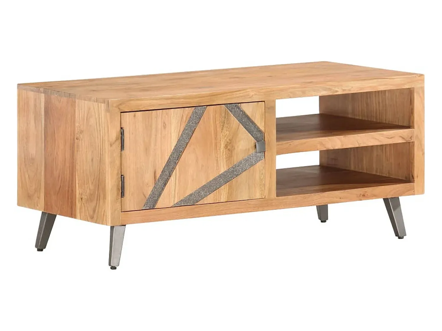 vidaxl Mesa de centro 90x45x40 cm madeira de acácia maciça^ Mesa De Centro