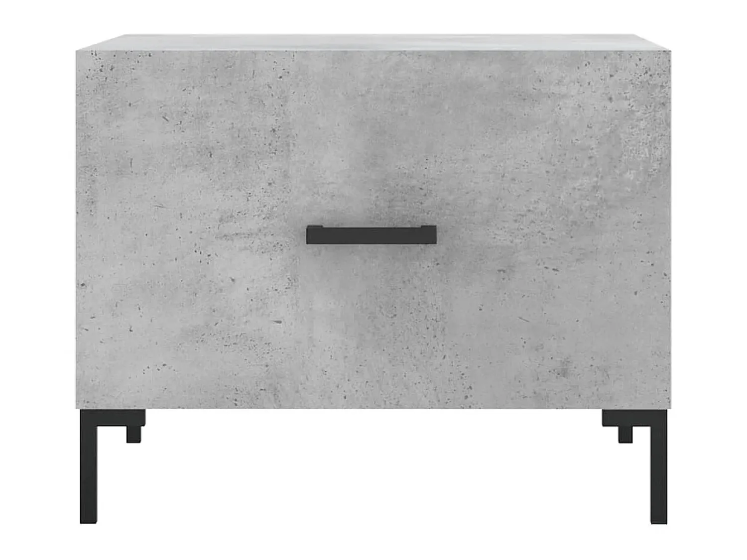 Mesa De Centro* Mesa de centro 50x50x40 cm madeira processada cinza cimento PT161557 Cinzento
