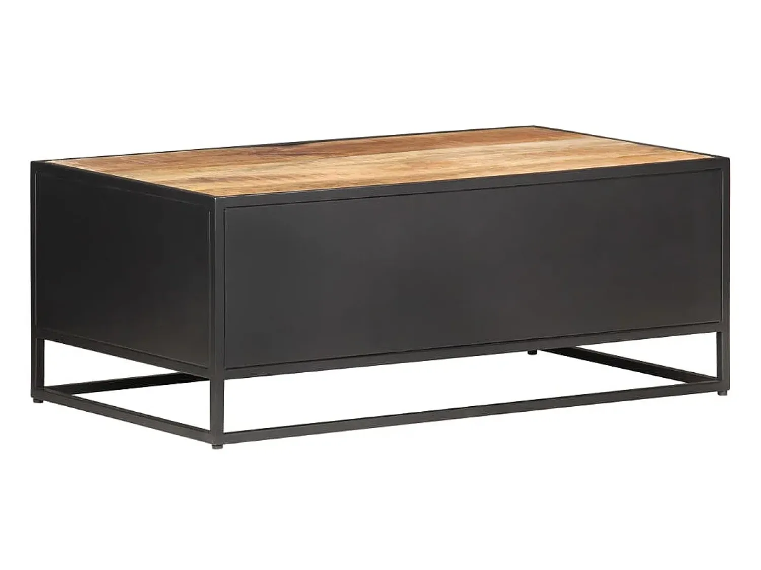 Mesa De Centro| Mesa de centro 90x50x35 cm mangueira áspera e palhinha natural PT501533 Castanho
