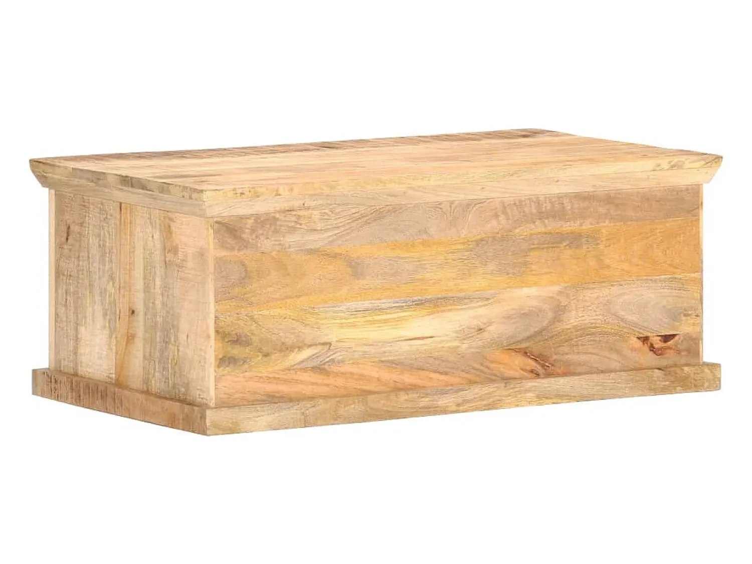 vidaxl Mesa de centro 90x50x35 cm mangueira maciça e palhinha natural^ Mesa De Centro