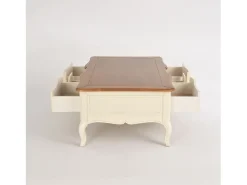 New Mesa de centro 122x49x80 cm Verona VE809 Marfim
