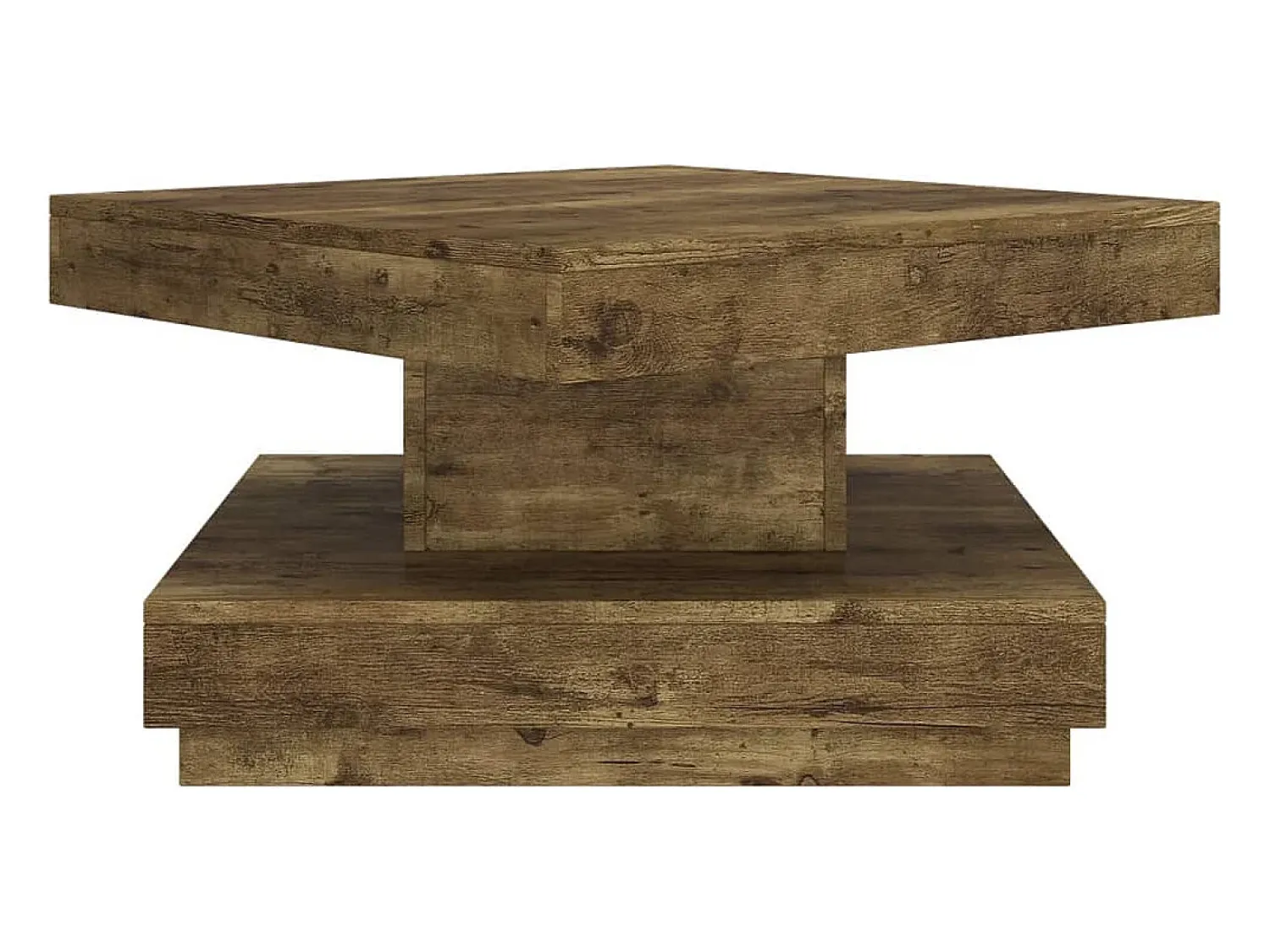vidaxl Mesa de centro 60x60x35 cm MDF castanho-escuro^ Mesa De Centro
