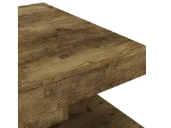 vidaxl Mesa de centro 60x60x35 cm MDF castanho-escuro^ Mesa De Centro