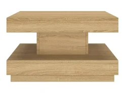 Mesa De Centro* Mesa de centro 60x60x35 cm MDF -claro PT966253 Castanho