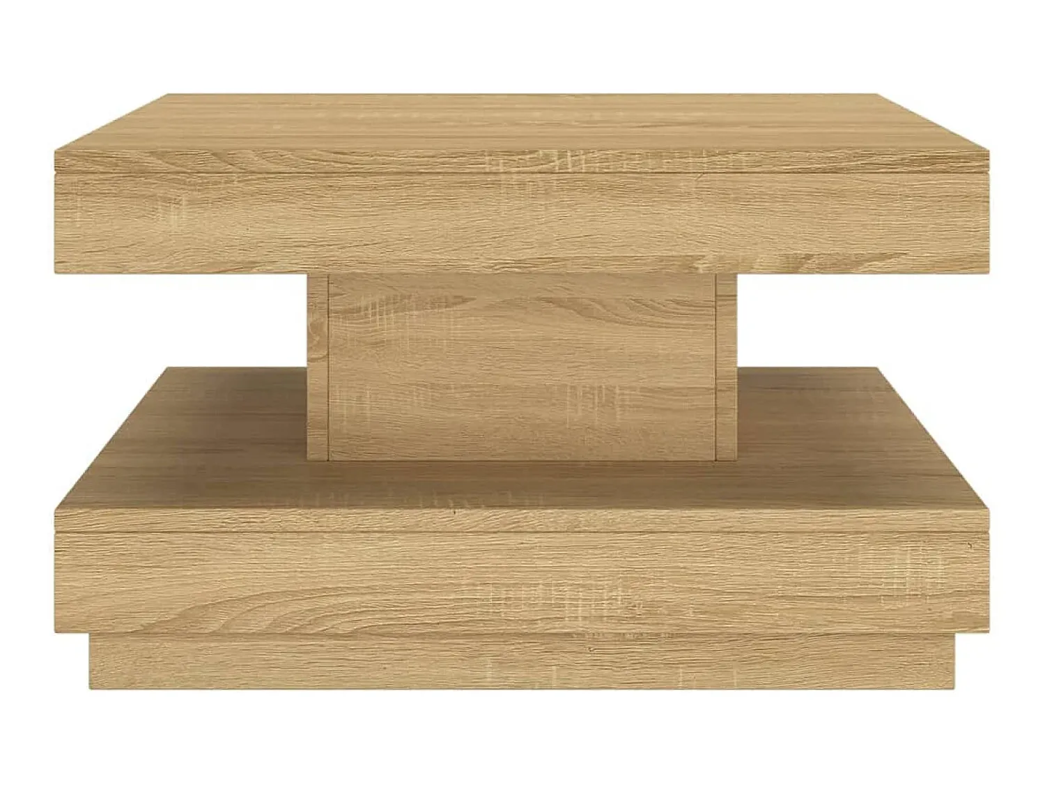 Mesa De Centro* Mesa de centro 60x60x35 cm MDF -claro PT966253 Castanho