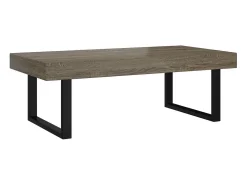 Mesa De Centro*vidaxl Mesa de centro 120x60x40 cm MDF e ferro e preto Cinzento