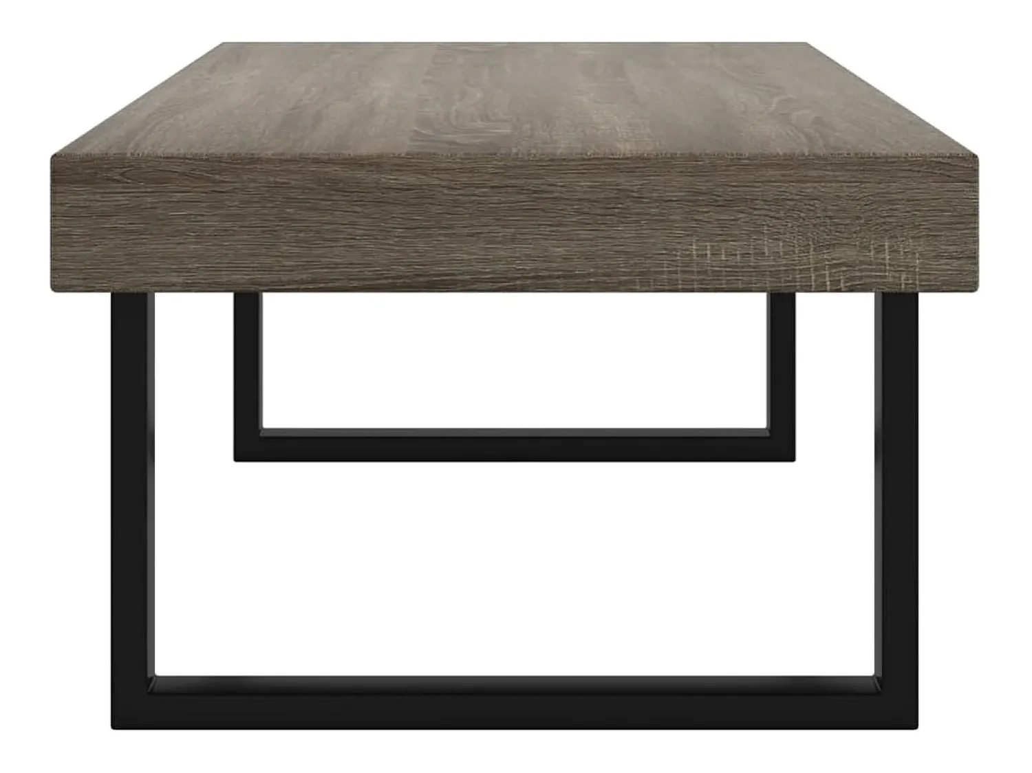 Mesa De Centro*vidaxl Mesa de centro 120x60x40 cm MDF e ferro e preto Cinzento