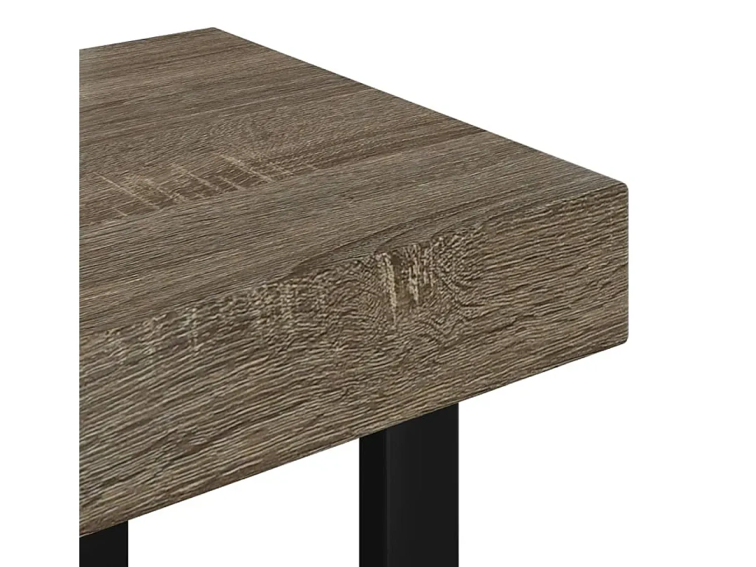 vidaxl Mesa de centro 90x45x40 cm MDF e ferro e preto^ Mesa De Centro