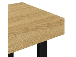 Mesa De Centro*vidaxl Mesa de centro 90x45x40 cm MDF e ferro castanho-claro e preto Natural claro