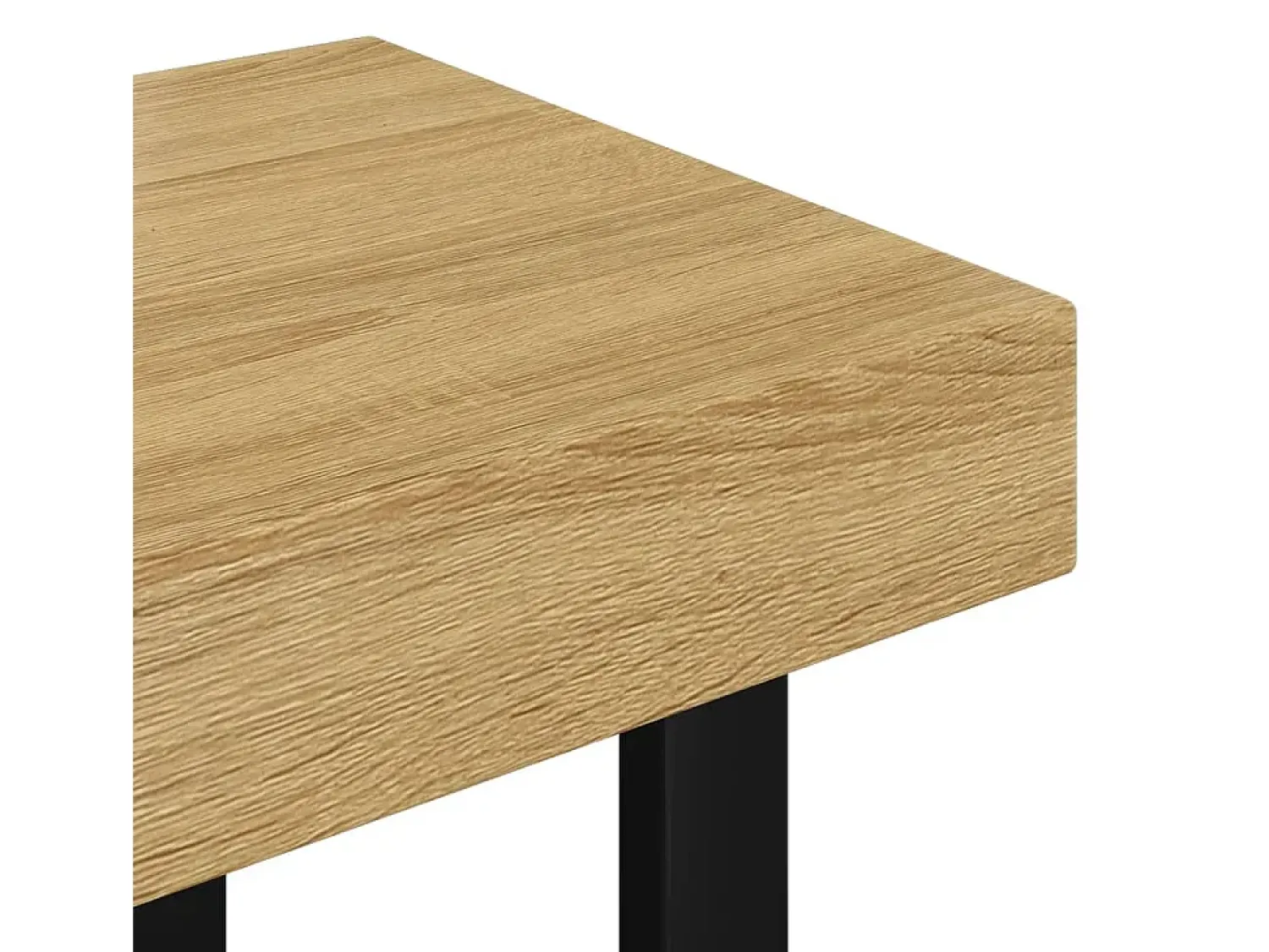 Mesa De Centro*vidaxl Mesa de centro 90x45x40 cm MDF e ferro castanho-claro e preto Natural claro