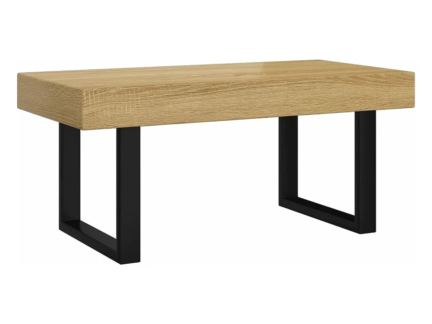 Mesa De Centro*vidaxl Mesa de centro 90x45x40 cm MDF e ferro castanho-claro e preto Natural claro