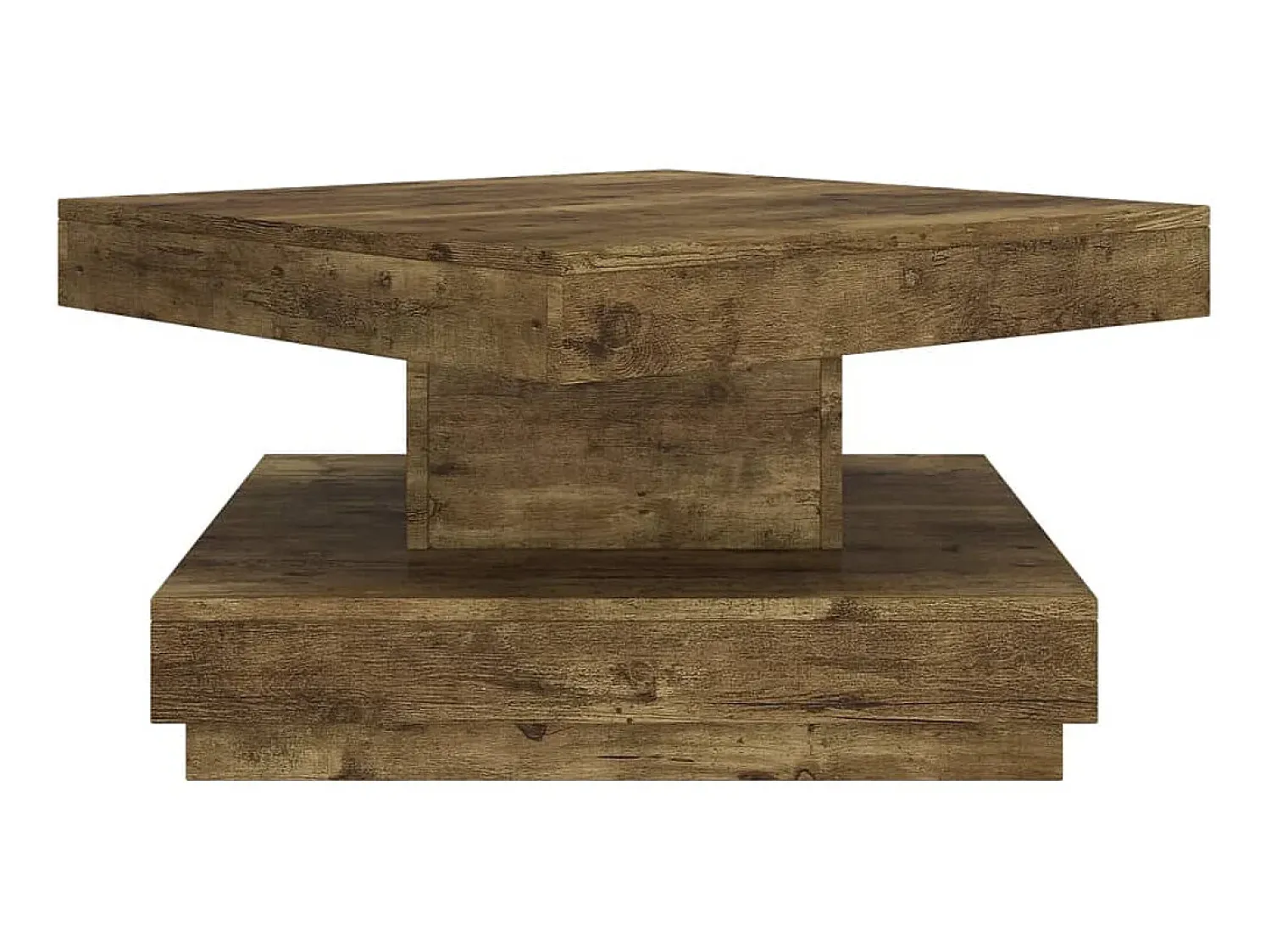 Mesa de centro 60x60x35 cm MDF -escuro PT837405^ Mesa De Centro