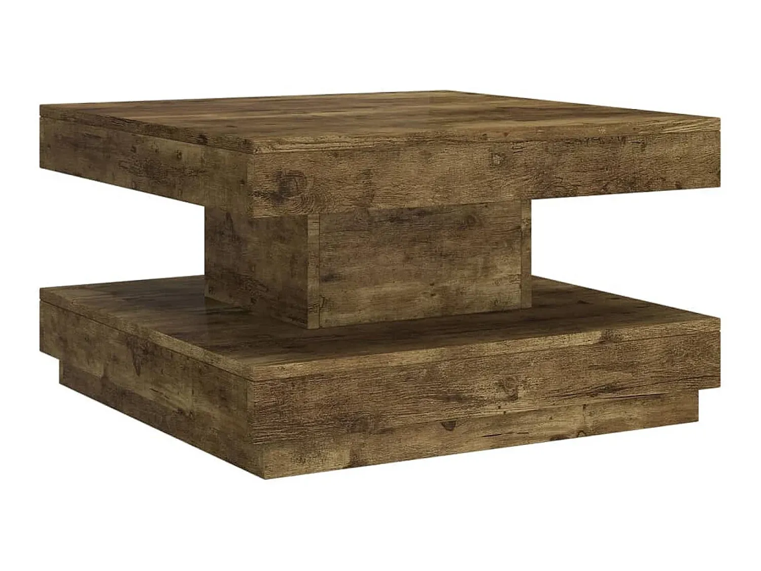 Mesa de centro 60x60x35 cm MDF -escuro PT837405^ Mesa De Centro