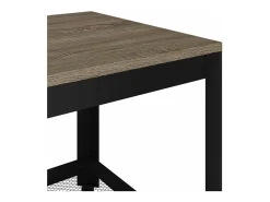 vidaxl Mesa de centro 90x45x45 cm MDF e ferro e preto^ Mesa De Centro