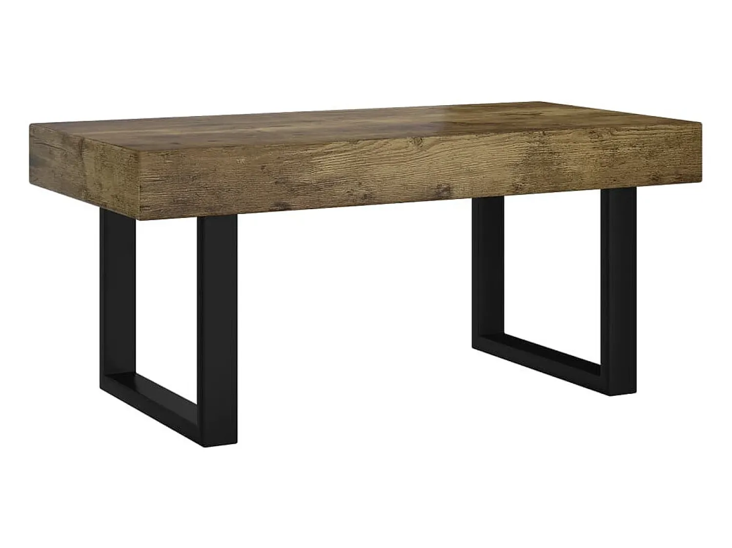 Online Mesa de centro 90x45x40 cm MDF e ferro -escuro e preto PT505272 Castanho