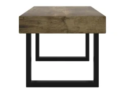 Online Mesa de centro 90x45x40 cm MDF e ferro -escuro e preto PT505272 Castanho