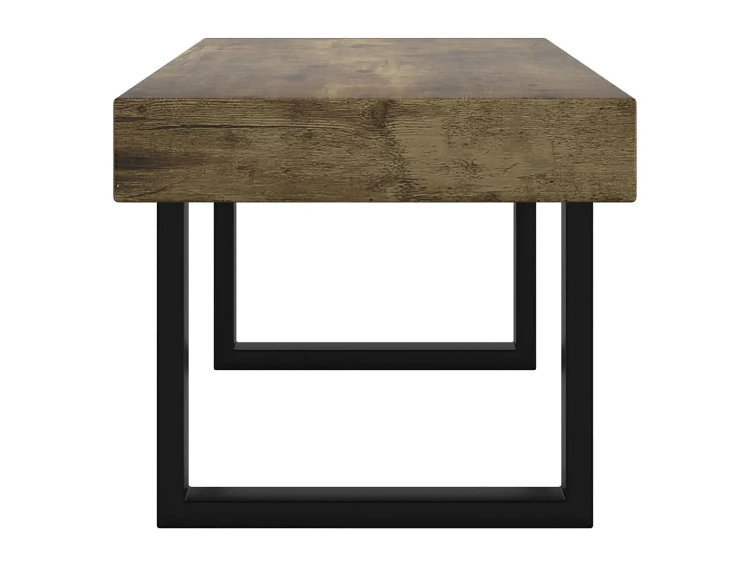 Online Mesa de centro 90x45x40 cm MDF e ferro -escuro e preto PT505272 Castanho