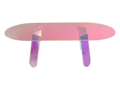 Discount Mesa de centro 120x35x60 cm multicolor modig m75-120 Transparente / Multicor