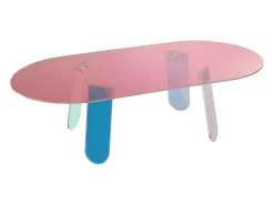 Discount Mesa de centro 120x35x60 cm multicolor modig m75-120 Transparente / Multicor