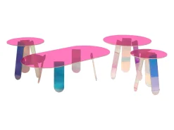 Discount Mesa de centro 120x35x60 cm multicolor modig m75-120 Transparente / Multicor