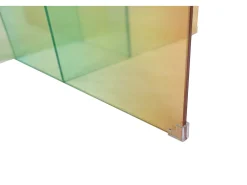 Mesa De Centro| Mesa de centro 90x42x90 cm Multicolor modig m75-90 Transparente / Multicor