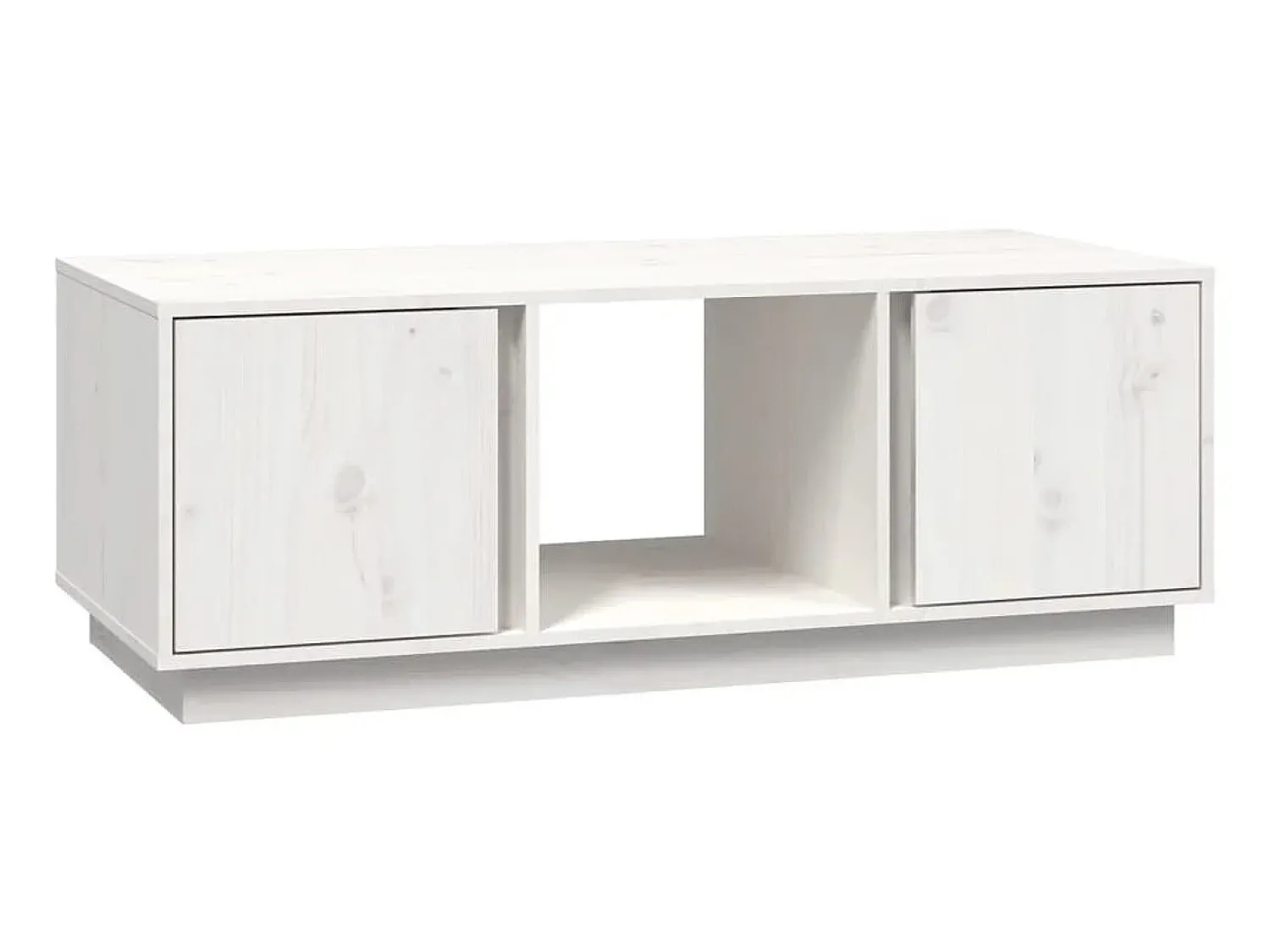 Mesa de centro 110x50x40 cm pinho maciço PT594917 Branco
