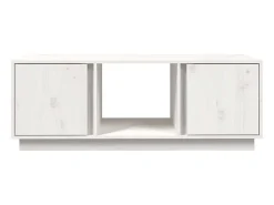 Mesa de centro 110x50x40 cm pinho maciço PT594917 Branco