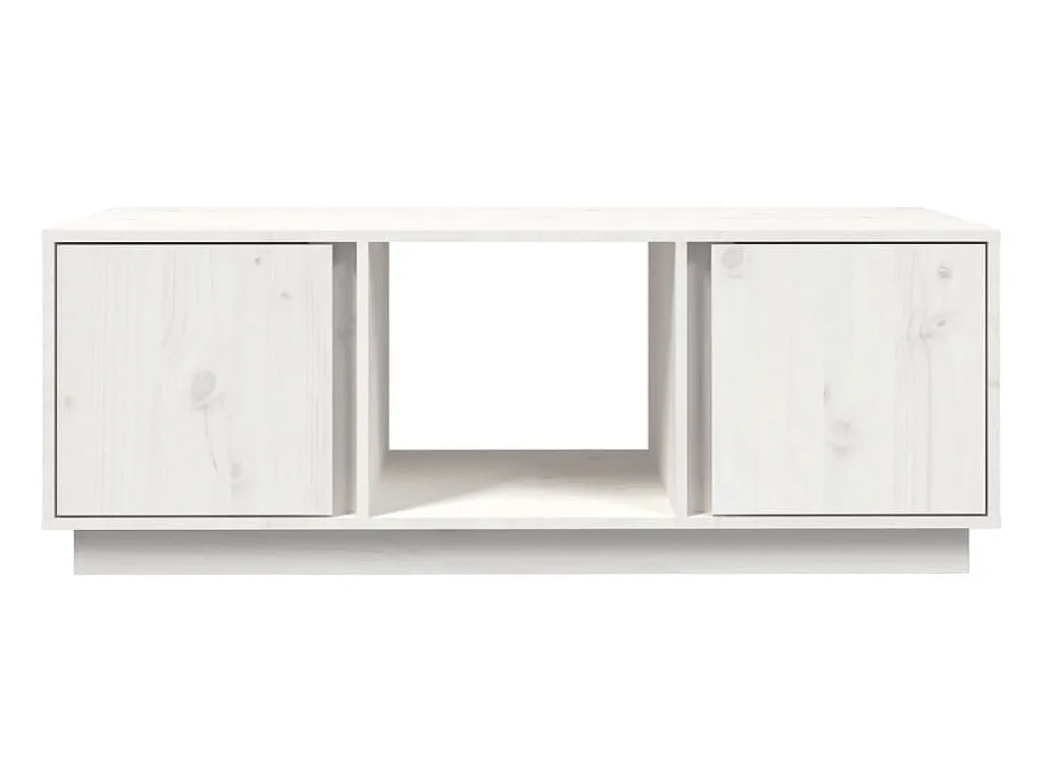 Mesa de centro 110x50x40 cm pinho maciço PT594917 Branco