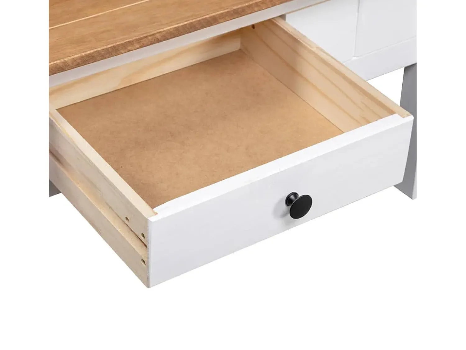 Mesa De Centro|vidaxl Mesa de centro 100x60x45 cm pinho maciço Panama Branco